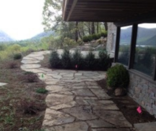 This property has beautiful stone walkways which only enhanced the natural surroundings.
