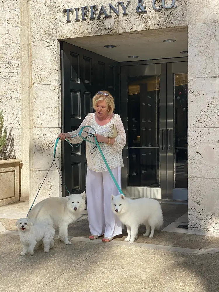 Elizabeth with dogs 2