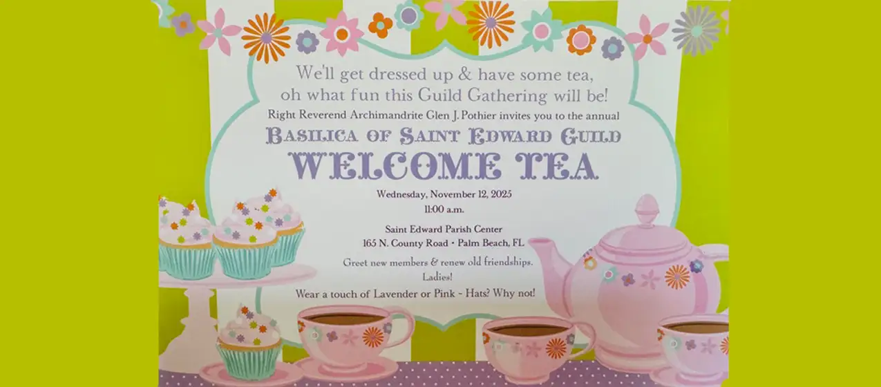 We’re very busy at the Basilica of St. Edward!